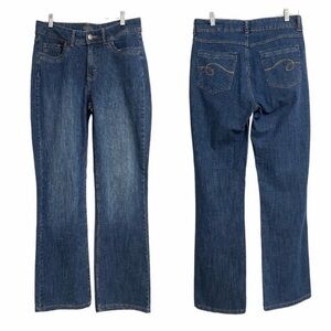 Lee Riders Straight Leg Blue Jeans Women's Size 12L Mid Waist Classic Streetwear